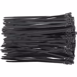 Rilsans de qualité en nylon très pratiques pour la fixation de câbles et accessoires. 100 Serre câbles attaches fils réutilis ...