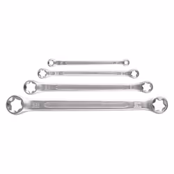 Ensemble de clés Torx plates à ?il de dimension différentes, en acier chrome-vanadium Les manches longs permettent plus de pu ...