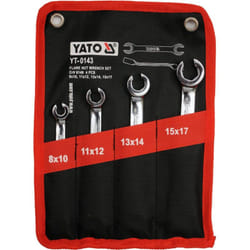 Jeu de cles a tuyauter pour raccords hydrauliques ou freinage de 8 à 17mm