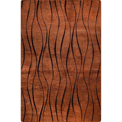 Tapis de salon 80x150 cm Polycoton Vera Orange