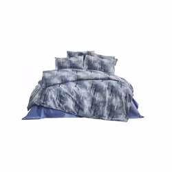 Parure de lit 220x240 cm Polycoton Tree Bleu