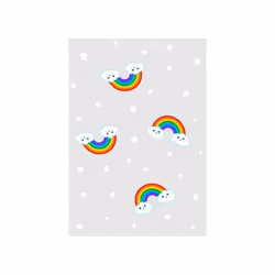 Tapis chambre enfant 120x160 cm Polyester Rainbow