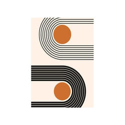 Tapis de salon 80x150 cm Polyester Seventies Clair