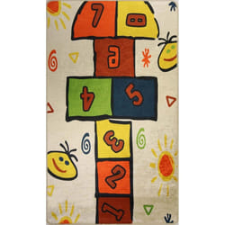 Tapis chambre enfant 80x150 cm Polyester Marelle Multi