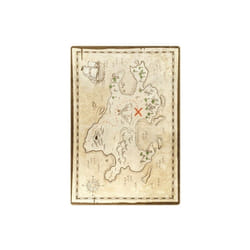 Tapis chambre enfant 80x150 cm Polyester Carte Tresor
