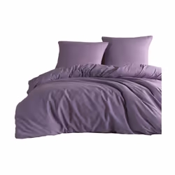 Parure de lit 140x200 cm Polycoton Violet