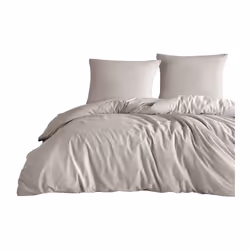 Parure de lit 140x200 cm Polycoton Beige