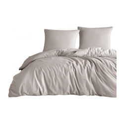 Parure de lit 140x200 cm Polycoton Beige
