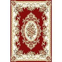Tapis de salon 300x400 cm Polycoton Orient Rouge