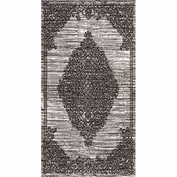 Tapis de salon 200x300 cm Polycoton Orient Gris