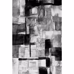 Tapis de salon 120x180 cm Polyester Face Gris