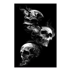 Tapis de salon 120x180 cm Polyester Skull
