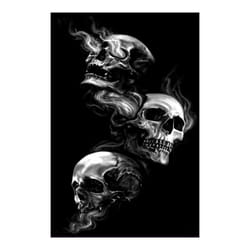 Tapis de salon 80x150 cm Polyester Skull