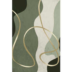 Tapis de salon 80x150 cm Polyester Simply Vert