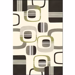 Tapis de salon 80x150 cm Polyester Gulli Vert