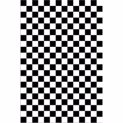 Tapis de salon 80x150 cm Polyester Damier
