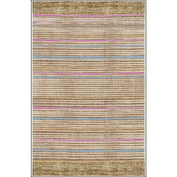 Tapis de salon 80x150 cm Polycoton Bahar Multi