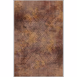 Tapis de salon 120x180 cm Polycoton Fisun Orange