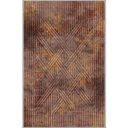 Tapis de salon 120x180 cm Polycoton Fisun Orange