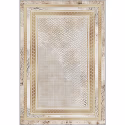 Tapis de salon 120x180 cm Polycoton Najat Or
