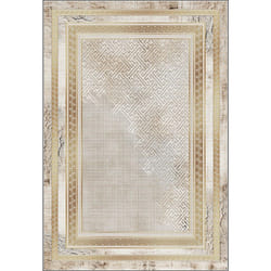 Tapis de salon 120x180 cm Polycoton Najat Or