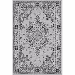 Tapis de salon 300x400 cm Polyester Orient Gris