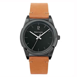 Montre homme en cuir et tissu - PIERRE LANNIER - Candide - Noir - Quartz - 3 Atm