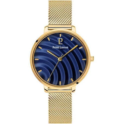 Montre Femme BETTY Cadran Bleu Bracelet Acier milanais Doré