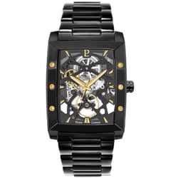 Montre - PIERRE LANNIER - Hector Homme Automatique - Acier Noir - Étanche 50m - Cadran Noir