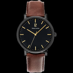 Montre - Essential 218F434 - Cadran Noir - Bracelet Cuir Brun - Étanchéité 5 ATM