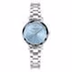 Montre Femme MULTIPLES Cadran Bleu Bracelet Acier Argenté