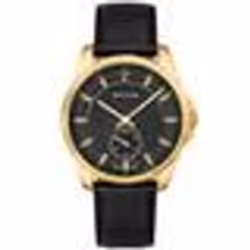 Montre Homme METROPOLITAIN Cadran Noir Bracelet Cuir Noir