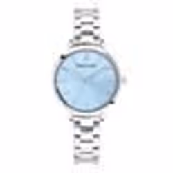 Montre Femme CHOUQUETTE Cadran Bleu Bracelet Acier Argenté