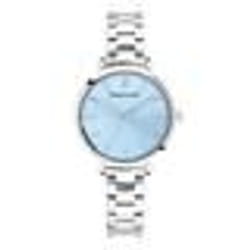 Montre Femme CHOUQUETTE Cadran Bleu Bracelet Acier Argenté