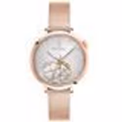 Montre Femme ESPERANCE Doré-rose Cadran Argenté Bracelet Acier milanais Doré-rose 14 MM