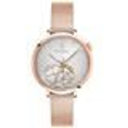 Montre Femme ESPERANCE Doré-rose Cadran Argenté Bracelet Acier milanais Doré-rose 14 MM