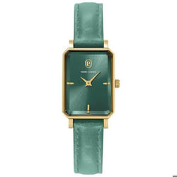 Montre Femme ARIANE Doré Cadran Vert Bracelet Cuir Vert 12 MM
