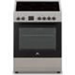 Cuisinière vitrocéramique CONTINENTAL EDISON CECV60FCS - 4 feux - L588 xP61 xH83 cm - Silver