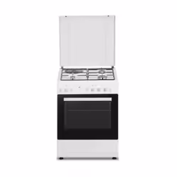 Cuisiniere mixte CONTINENTAL EDISON CECM60FCW - 3 feux gaz + 1 électrique - L59,8 x P61 xH83 cm - Blanc