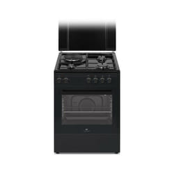 Cuisiniere mixte Continental Edison CECM60FCB - 3 feux gaz + 1 électrique - L59,8 x P61 xH83 cm - Noir