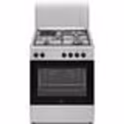 Cuisinière mixte CONTINENTAL EDISON CECM60FCS - 3 feux gaz + 1 électrique - L598 x P61 xH83 cm - Silver