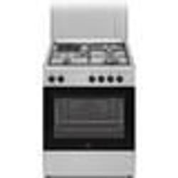 Cuisinière mixte CONTINENTAL EDISON CECM60FCS - 3 feux gaz + 1 électrique - L598 x P61 xH83 cm - Silver