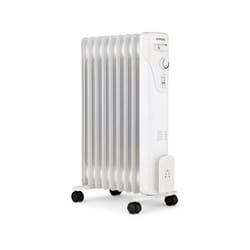 Oceanic - Radiateur bain d'huile électrique - 2000 Watts 3 puissances - 9 éléments - Mobile - Blanc