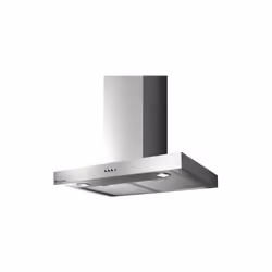 CONTINENTAL EDISON Hotte décorative en inox - 60 cm - argent - Classe C Type de hotte : Décorative - Éclairage de la plaque d ...