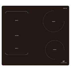 Continental Edison CETI4ZFLEXB1 plaque Noir Intégré 59 cm Plaque avec zone à induction 4 zone(s)