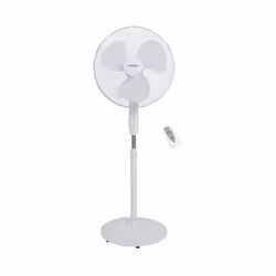 Oceanic - Ventilateur de pied - 45 w - ø 44 cm - 3 vitesses - Oscillant - Inclinable - Blanc