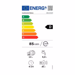 Lave-vaisselle tout intégrable - 14 couverts - 42 dB - Classe D -Moteur induction - demi-charge - dép diff 1-24h - ouverture  ...