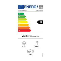 Réfrigérateur 4 portes avec distributeur d'eau - 446L - Total No Frost - L79 cm x h 180 cm - Inox - Classe d