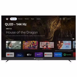 Television - TV TV QLED UHD 4K GAMING - CONTINENTAL EDISON - 65 (164 cm) - Smart Google - Wifi Bluetooth - 144Hz - 4xHDMI -3x ...