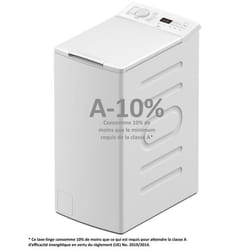 Lave-linge top - CONTINENTAL EDISON CELL712TW - 7 kg - Induction - 40 cm - 1200 trs/min - Blanc